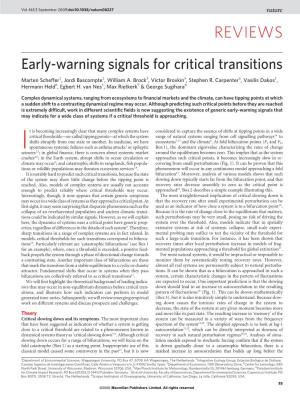Early-Warning Signals for Critical Transitions