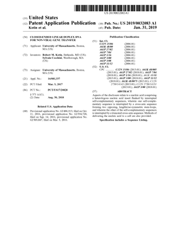 US 2019 / 0032083 A1 Kotin Et Al