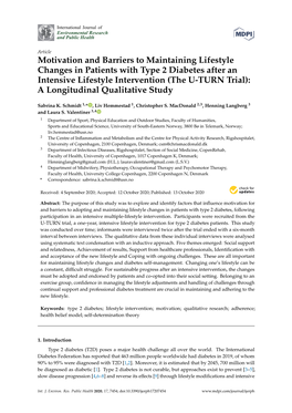 Motivation and Barriers to Maintaining Lifestyle Changes in Patients With