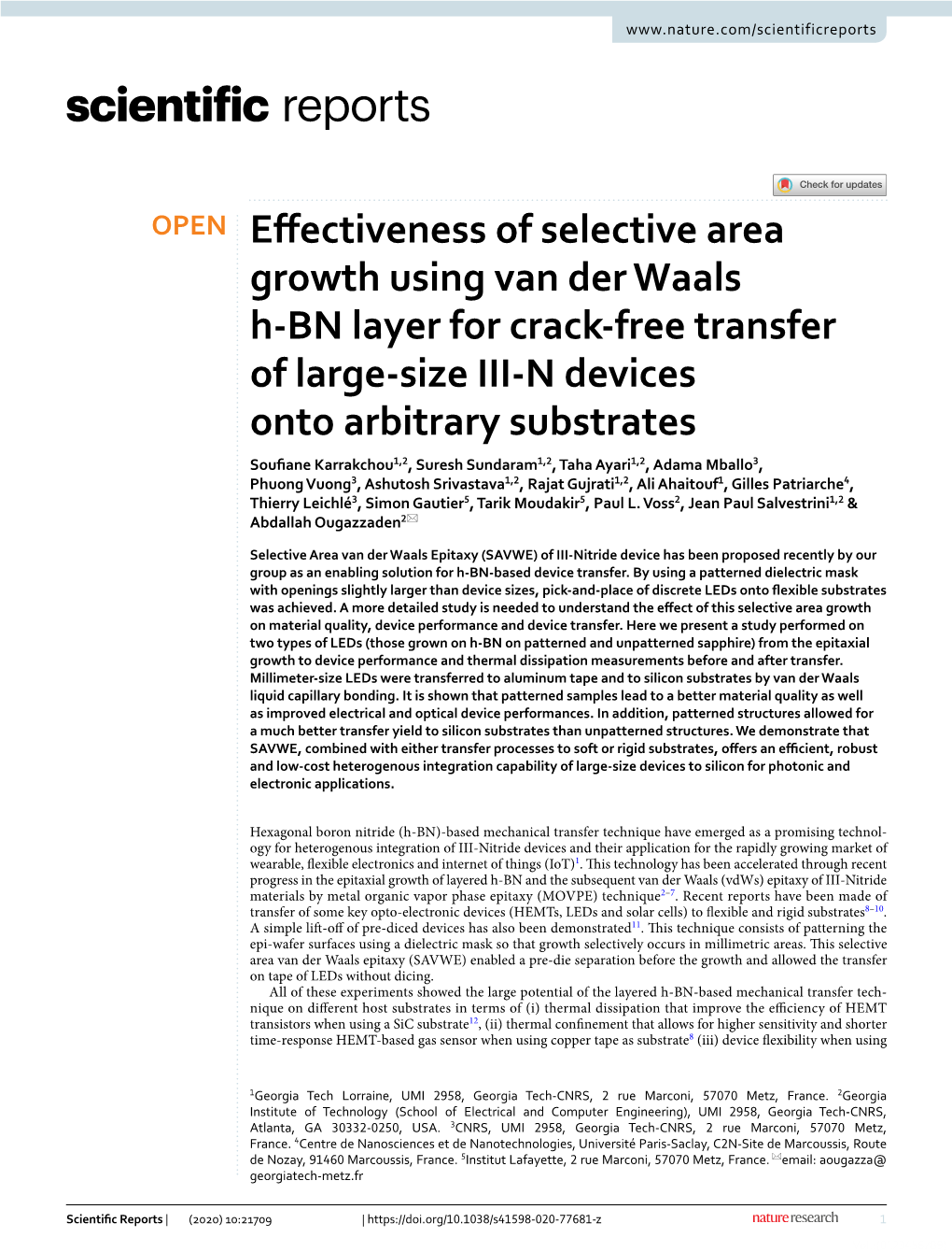 Effectiveness of Selective Area Growth Using Van Der Waals H-BN Layer For