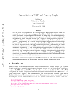 Reconciliation of RDF⋆ and Property Graphs