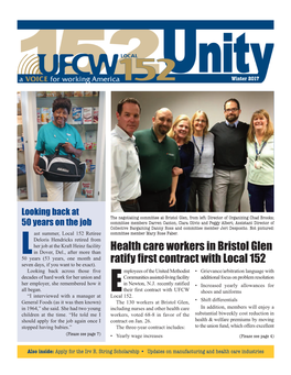 Health Care Workers in Bristol Glen Ratify First Contract with Local