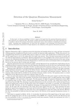 Detection of the Quantum Illumination Measurement