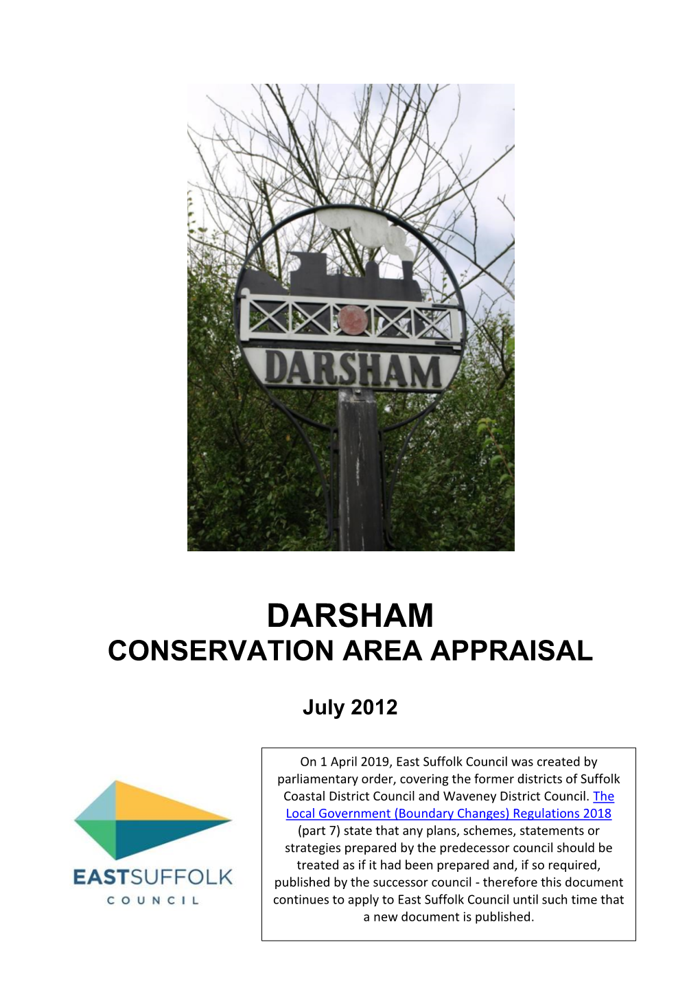 Darsham Conservation Area Appraisal