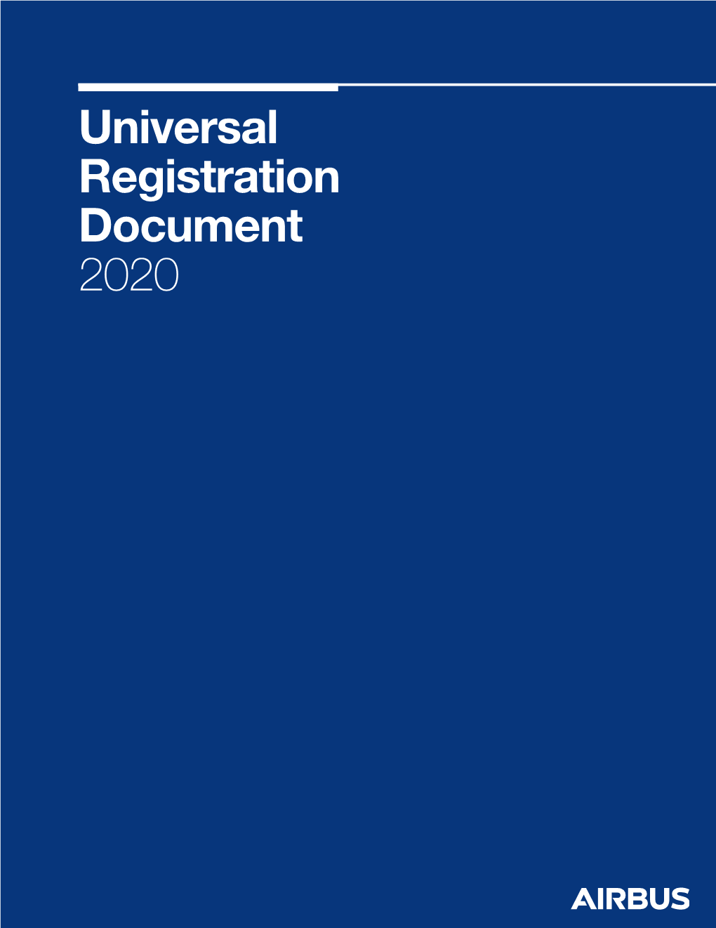 Universal Registration Document 2020 Universal Registration Document