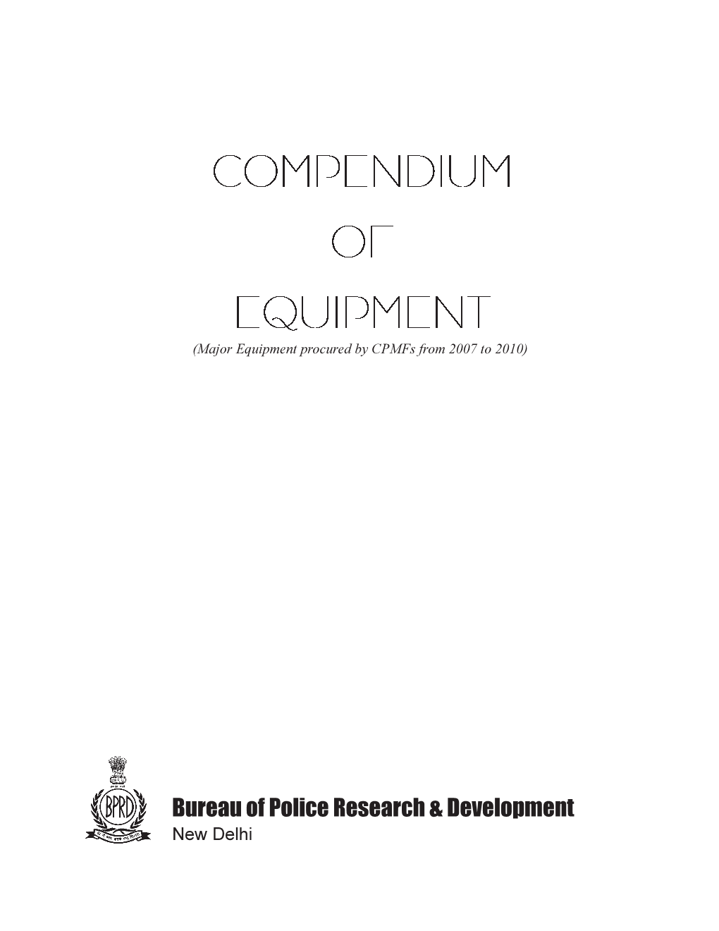 Compendium of Equipment