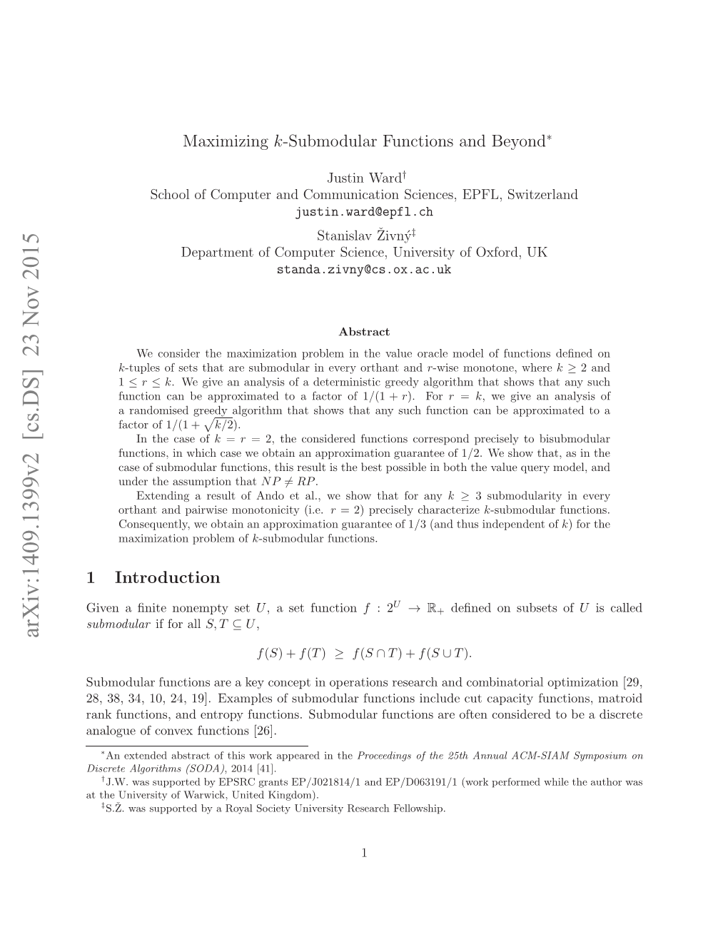 Maximizing K-Submodular Functions and Beyond