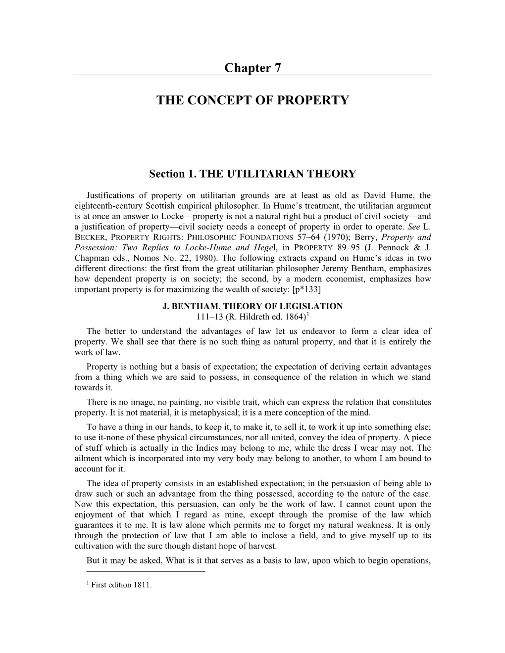 Chapter 7 the CONCEPT of PROPERTY