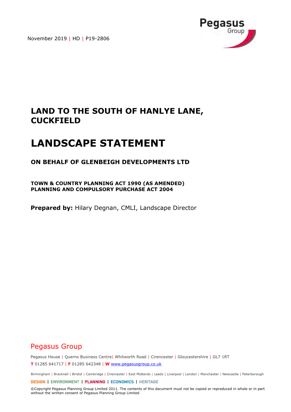 Land to the South of Hanlye Lane, Cuckfield