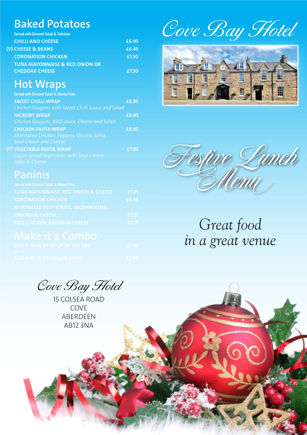 Festive Lunch Menu