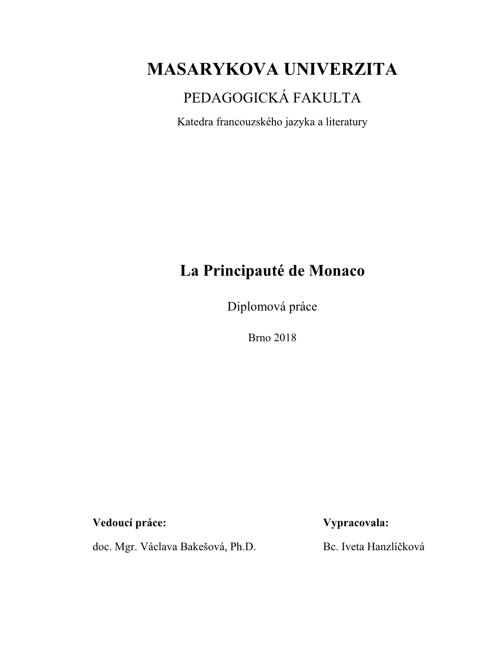 La Principauté De Monaco