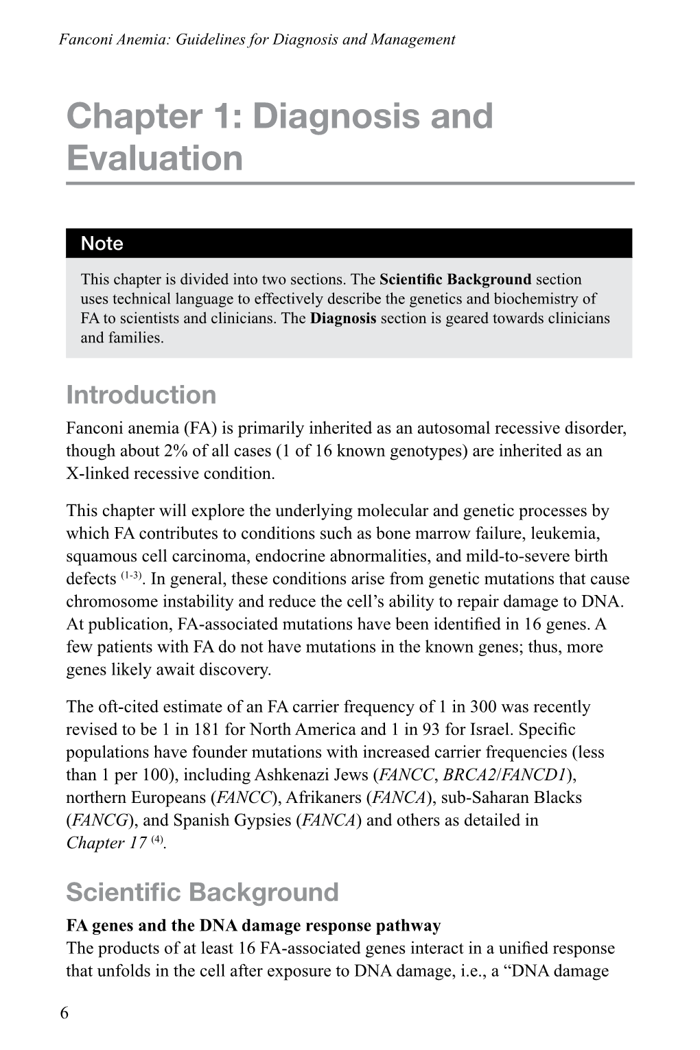 Chapter 1: Diagnosis and Evaluation