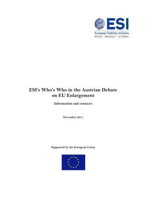 Austrian Debate on EU Enlargement
