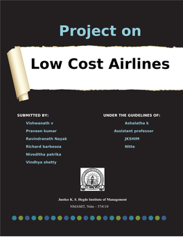 Project on Low Cost Airlines