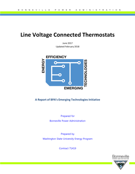 Line Voltage Connected Thermostats