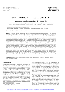 EVN and MERLIN Observations of III Zw 35