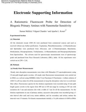 Electronic Supporting Information