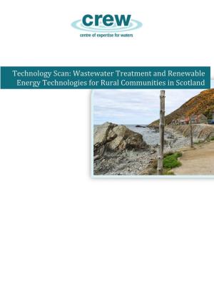 Wastewater Treatment and Renewable Energy Technologies for Rural Communities in Scotland