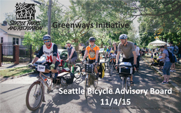 Parks and Recreation Greenways Initiative Draft Proposed Capital Improvement Projects