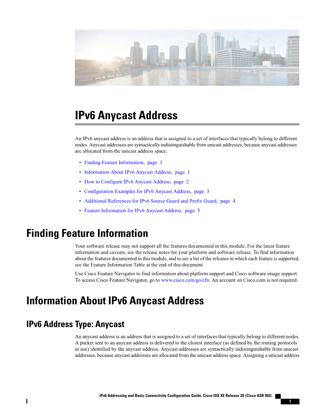 Ipv6 Anycast Address