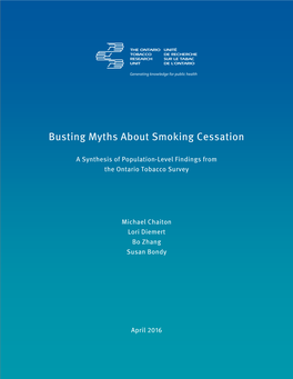 Busting Myths About Smoking Cessation