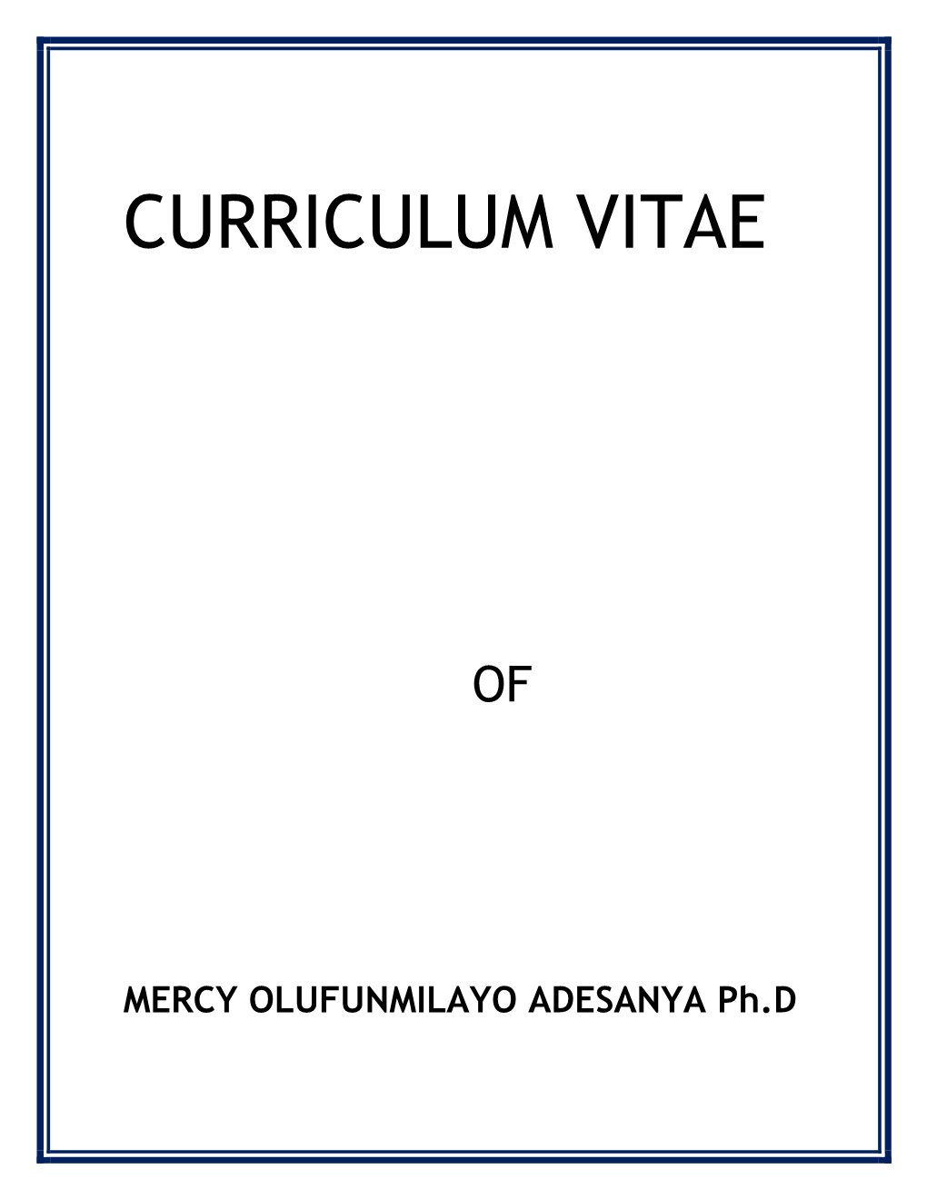 Curriculum Vitae