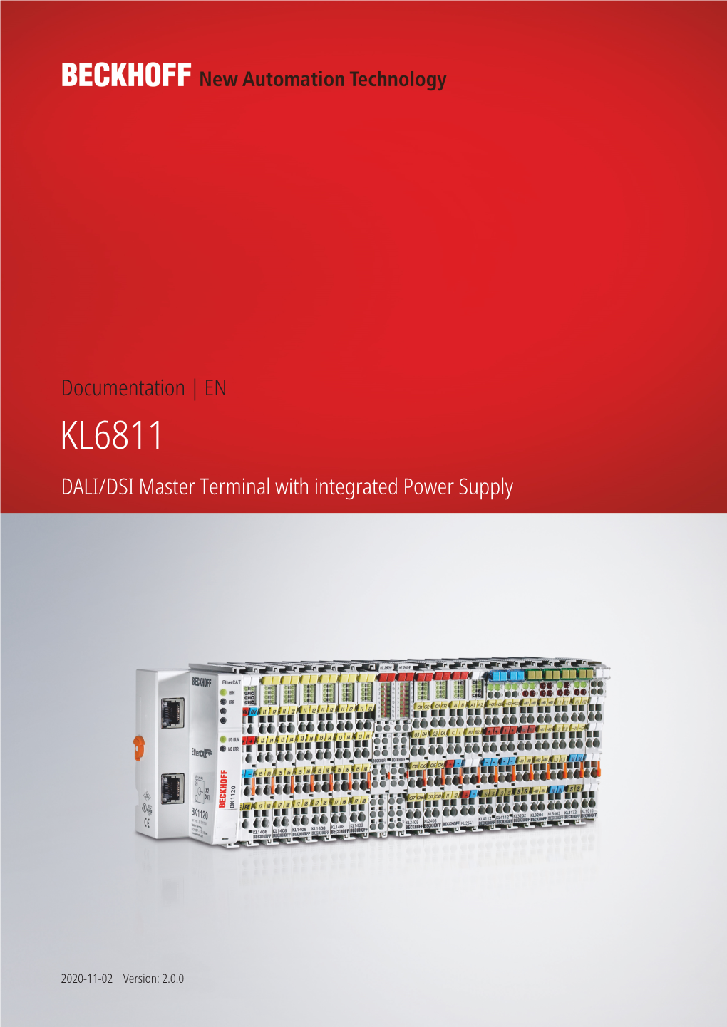 KL6811 DALI/DSI Master Terminal with Integrated Power Supply
