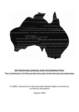 Between Belonging and Discrimination: the Experiences of African Australians from Refugee