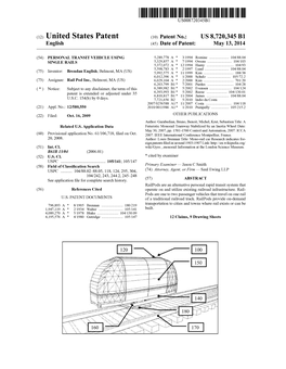 United States Patent (10) Patent No.: US 8,720,345 B1 English (45) Date of Patent: May 13, 2014