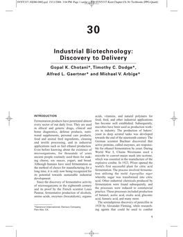 Industrial Biotechnology: Discovery to Delivery