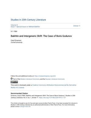 The Case of Boris Godunov