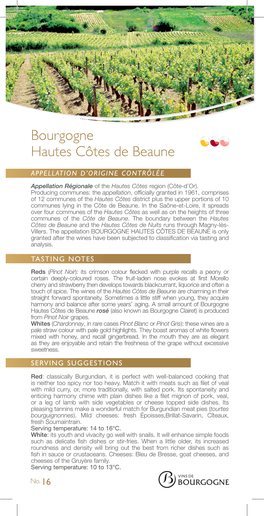 Bourgogne Hautes Côtes De Beaune