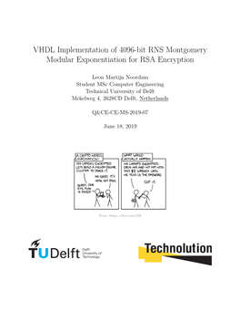 VHDL Implementation of 4096-Bit RNS Montgomery Modular Exponentiation for RSA Encryption