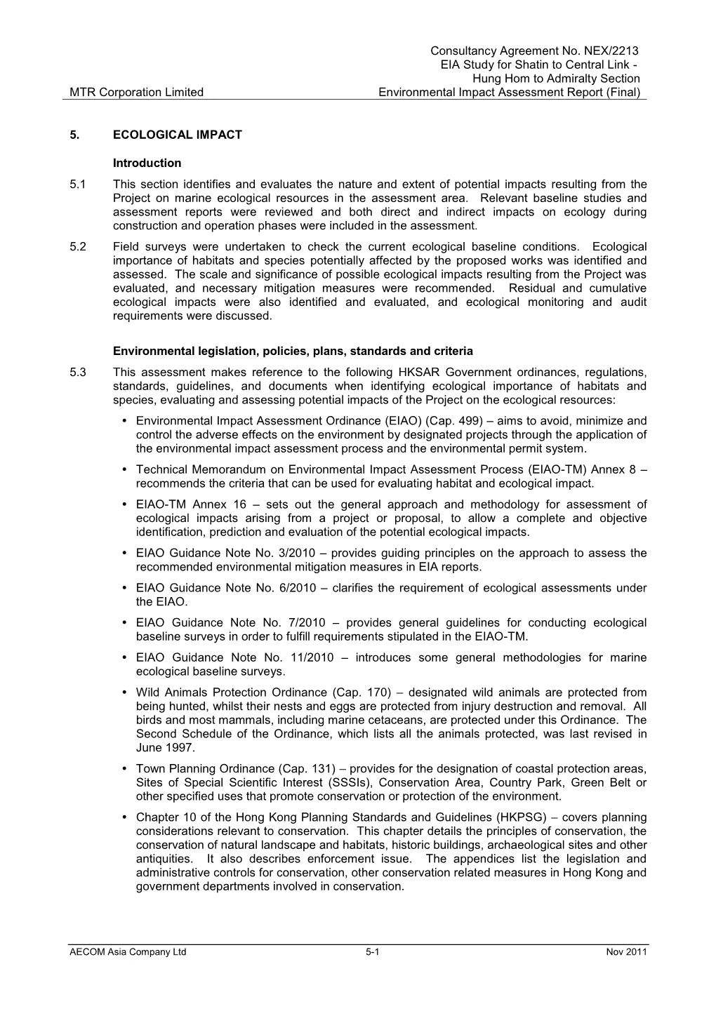Consultancy Agreement No. NEX/2213 MTR Corporation