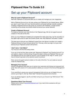 Set up Your Flipboard Account