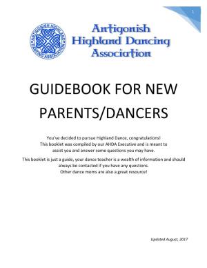 Guidebook for New Parents/Dancers