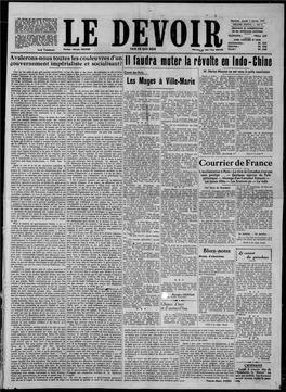 Courrier De France 1944, Un Certain Nombre De Familles N’Ont Pas Jugé À Truosités Philosophiques Dignes D’Un Musée Des Horreurs