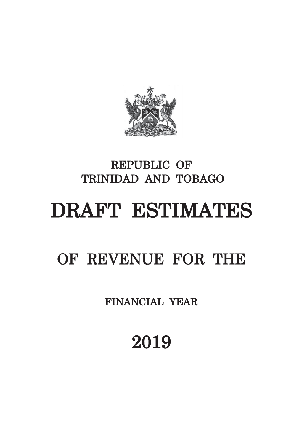 Numbered Draft Estimates of Revenue 2019