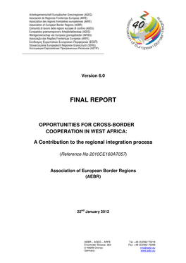 Final Report Opportunities for Cross-Border Cooperation in West Africa