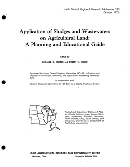 Application of Sludges and Wastewaters on Agricultural Land: a Planning and Educational Guide