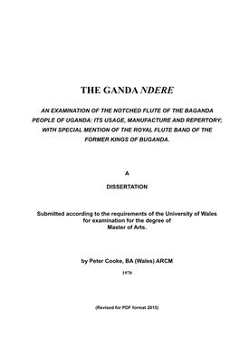 The Ganda Ndere