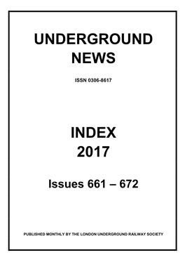 Points of Interest:- by Underground News 2017 Edition:- Jan