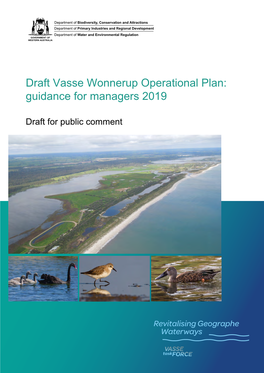 Draft Vasse Wonnerup Operational Plan: Guidance for Managers 2019