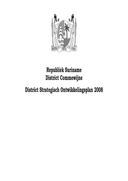 Republiek Suriname District Commewijne District Strategisch