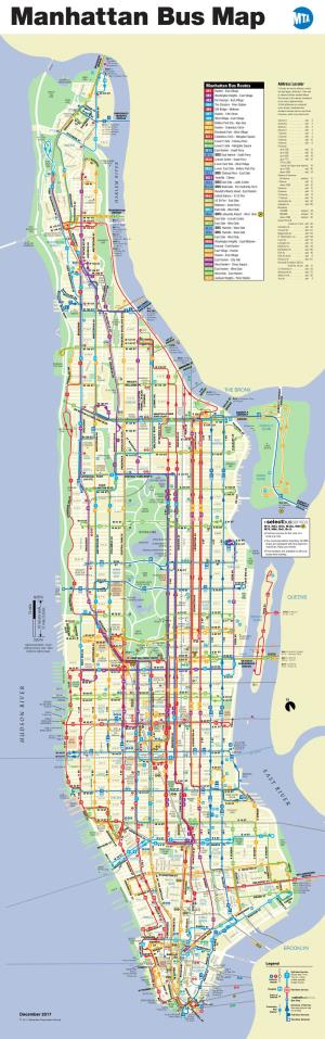 Manhattan Bus Map December 2017