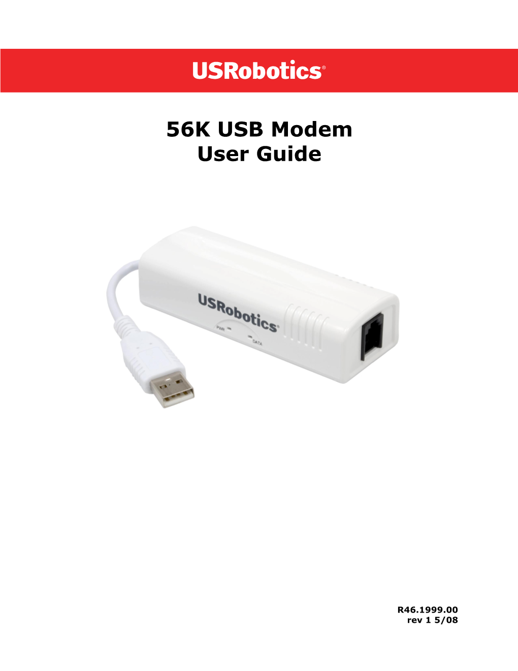 Usrobotics 56K USB Modem User Guide