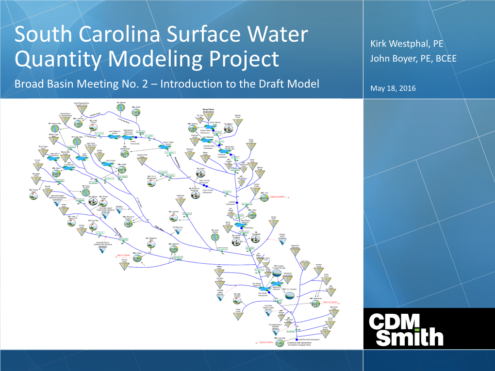 South Carolina Surface Water Quantity Modeling Project