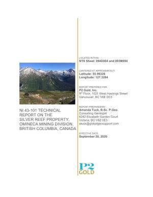 NI 43-101 Technical Report on the Silver Reef Property to Summarize the Exploration Results to Date