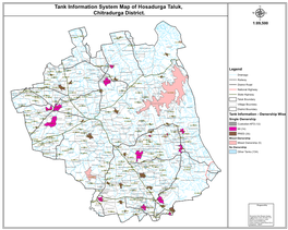 Tank Information System Map of Hosadurga Taluk, Chitradurga District