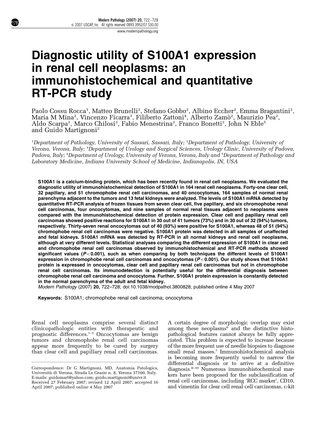 diagnostic-utility-of-s100a1-expression-in-renal-cell-neoplasms-an